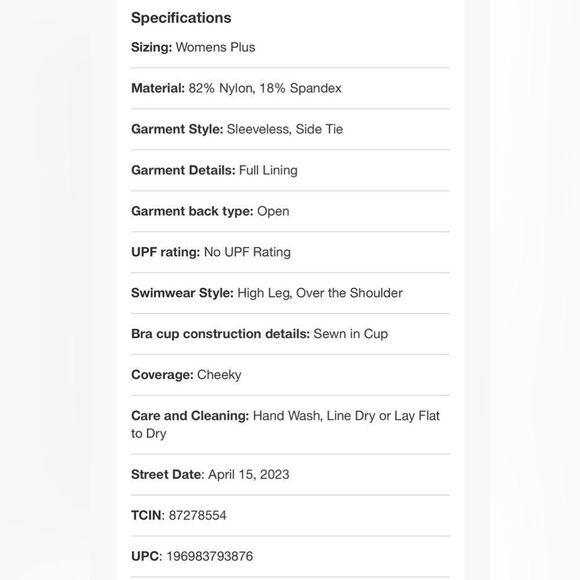 Metallic SideRuched HighLeg Cheeky OnePiece Swimsuit FeNoelxTarget Orange NWT 1X - Picture 16 of 16